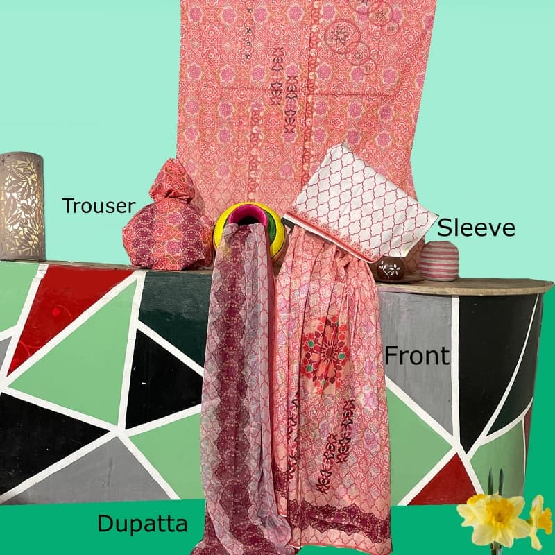 3 Piece Unstitched Lawn (BZ-01-106)