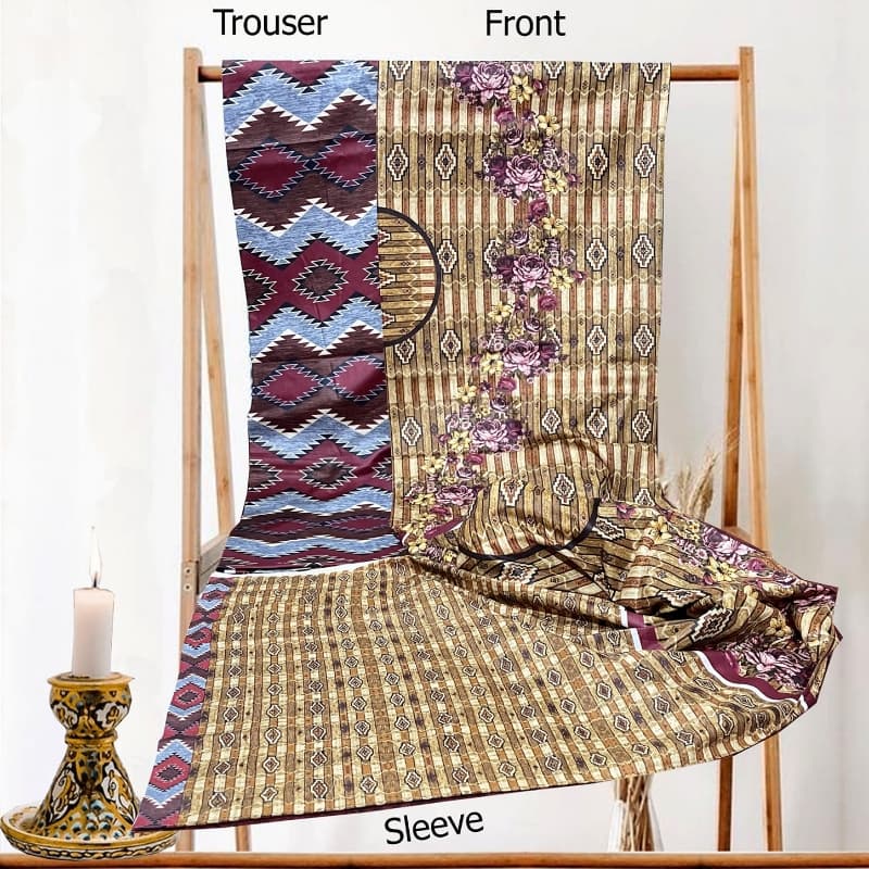 2 Piece Unstitched Lawn (BZ-01-116)