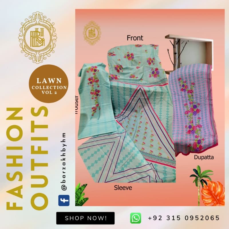 Printed Lawn Suite (BZ- 02-108)