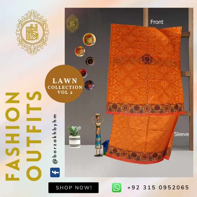 Printed Lawn Shirts (BZ-02-208)