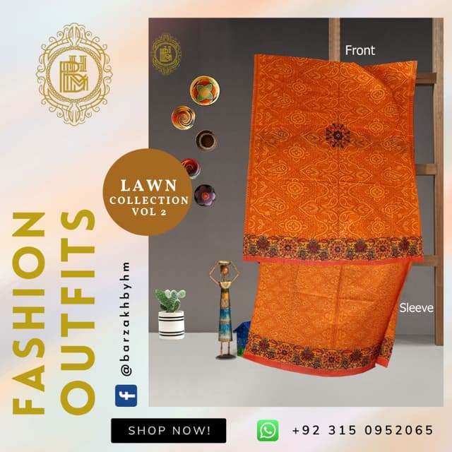 Printed Lawn Shirts (BZ-02-208)